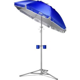 Ultimate Wondershade - Portable Sun Shade Umbrella for Instant Lightweight and Adjustable Sun Protection - Blue