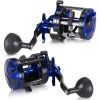 Fishing Reel, Smooth Powerful Round Baitcaster Reel, Saltwater Inshore Surf Trolling Reel, Conventional Reel