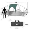 8 Person Camping Tents, Weather Resistant Family Tent, 5 Large Mesh Windows, Double Layer, Divided Curtain for Separated Room