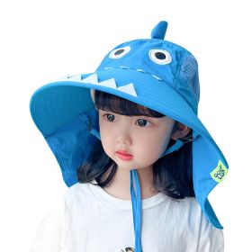 Girls Sun Hat Baby Beach Hats Boys UPF 50+ Kids Summer Protection Cap (Color: Blue)