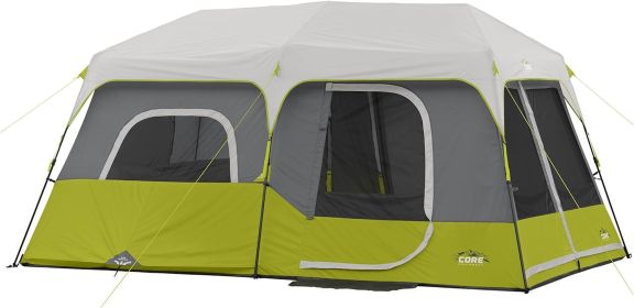 Core 9 Person Instant Cabin Tent - 14' x 9', Green (40008) (Default: Default)